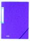 Chemise à élastique 3 rabats Eurofolio+ Prestige, carte grainée, coloris violet,image 1