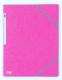 Chemise à élastique 3 rabats Top File+, carte relief, coloris rose,image 1