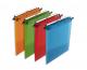 Boîte de 10 dossiers suspendus Design H A4, fond V, en polypro coloris assortis (4),image 1
