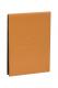 Porte-bloc Boutique orange 95x130, simili cuir, avec porte-crayon + bloc N°12 ligné,image 1