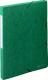 Boîte à élastique EXABOX SCOTTEN, carte lustrée grainée, dos de 25, coloris vert,image 1