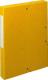 Boîte à élastique EXABOX SCOTTEN, carte lustrée grainée, dos de 40, coloris jaune,image 1