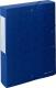 Boîte à élastique EXABOX SCOTTEN, carte lustrée grainée, dos de 60, coloris bleu,image 1