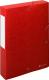 Boîte à élastique EXABOX SCOTTEN, carte lustrée grainée, dos de 60, coloris rouge,image 1