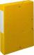 Boîte à élastique EXABOX SCOTTEN, carte lustrée grainée, dos de 60, coloris jaune,image 1