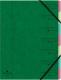 Trieur agrafé Carte lustrée, 7 compartiments, coloris vert,image 1