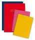 Protège-cahier Grain Losange 240x320, PVC 18/100, coloris rouge, avec porte-étiquette,image 1