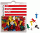 Boîte de 100 épingles Papic, tête diam. 10mm, coloris assortis,image 2