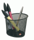 Pot à crayons Mesh, en métal noir,image 1