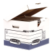 Container à archives Bankers Box System Flip Top Cube, assemblage auto Fastfold, coloris blanc/bleu,image 3