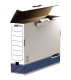 Boîte à archives Bankers Box System, format A3, larg. 100 mm, montage auto Fastfold, coloris blanc/bleu,image 1