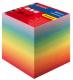 Bloc de 800 feuillets 90x90mm, coloris arc-en-ciel,image 1