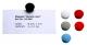 Boîte de 10 aimants ronds Discofix mini, coloris blanc,image 1