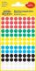 Etui de 416 pastilles adhésives, diamètre 8 mm, coloris assortis (4 feuilles / cdt),image 1