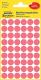 Etui de 270 pastilles adhésives, diamètre 12 mm, coloris rouge fluo (5 feuilles / cdt),image 1