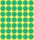 Etui de 1056 pastilles adhésives, diamètre 18 mm, coloris vert (22 feuilles / cdt),image 2