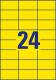 2400 étiquettes universelles jaunes, format 70 x 37 mm (100 feuilles / cdt),image 2