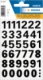 Pochette de 36 chiffres adhésifs noirs, haut. 15 mm (1 feuille 9x16 / cdt),image 1