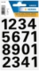 Pochette de 32 lettres adhésives noires, haut. 25 mm (2 feuilles 9x16 / cdt),image 1