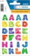 Pochette de 48 lettres adhésives couleurs fantaisies, haut. 20 mm (2 feuilles 9x16 / cdt),image 1