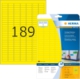 3780 étiquettes jaunes Special, amovibles, format 25,4 x 10 mm (20 feuilles A4 / cdt),image 1