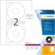 50 étiquettes CD/DVD blanches, format Ø 116 mm (25 feuilles / cdt),image 1