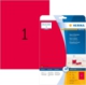 20 étiquettes rouge fluo Special, format 210 x 297 mm (20 feuilles A4 / cdt),image 1