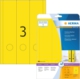60 étiquettes jaunes pour classeur, format 61 x 297 mm (20 feuilles A4 / cdt),image 1