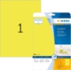 20 étiquettes jaune fluo Special, format 210 x 297 mm (20 feuilles A4 / cdt),image 1