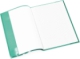 Protège-cahier structuré 21x29,7, en PP transparent, vert,image 2