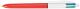 Stylo bille rétractable 4Colours Original Fine, corps rouge et blanc, tracé F,image 1
