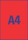 25 étiquettes Laser rouge fluo enlevables, format 210 x 297 mm (25 feuilles / cdt),image 2