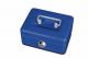 Caisse à monnaie tirelire, 12,5 x 9,5 x 6 cm, coloris bleu,image 1