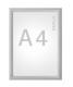 Cadre à clapets Standard, A4, aluminium anodisé, coloris argent,image 1