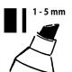 Marqueur à craie liquide, pointe 1-5 mm, noir,image 2