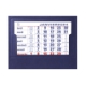 Chevalet classique complet 105x135 avec feuillets mensuels, coloris assortis,image 1