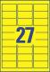 675 étiquettes Laser jaune fluo enlevables, format 63,5 x 29,6 mm (25 feuilles / cdt),image 2