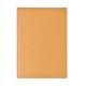 Porte-bloc Boutique orange 84x115, simili cuir, avec porte-crayon + bloc N°11 ligné,image 1