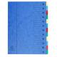 Trieur extensible HARMONIKA, 12 compartiments, coloris bleu,image 1