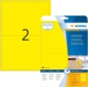 40 étiquettes jaunes Special, amovibles, format 199,6 x 143,5 mm (20 feuilles A4 / cdt),image 1
