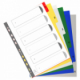 Intercalaires 1-6 6 positions, format A4, en polypro souple, coloris assortis (6),image 1