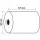 Bobine papier thermique pour TPE - larg. 57mm / diam. 46mm, sans BPA,image 3
