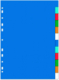 Intercalaires Opaques neutres A4, 12 positions, en polypro 12/100e, coloris assortis,image 2