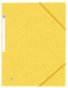 Chemise à élastique Top File+ A4, en carte lisse coloris jaune,image 1