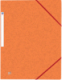 Chemise à élastique 3 rabats Top File+, carte relief, coloris orange,image 1