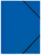 Chemise 3 rabats à élastiques Standard A4, en polypro coloris bleu,image 1