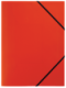 Chemise 3 rabats à élastiques Standard A4, en polypro coloris rouge,image 1
