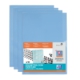 Sachet de 10 pochettes coin Fard'Liss A4, en PVC lisse coloris bleu,image 1
