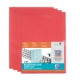 Sachet de 10 pochettes coin Fard'Liss A4, en PVC lisse coloris rouge,image 1
