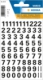 Pochette de 71 chiffres adhésifs noirs, haut. 10 mm (1 feuille 9x16 / cdt),image 1